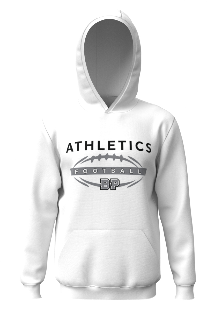 Sublimated Long Sleeve Hoodie Solid White 