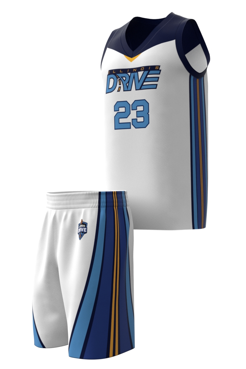 Basketball Uniform White 2