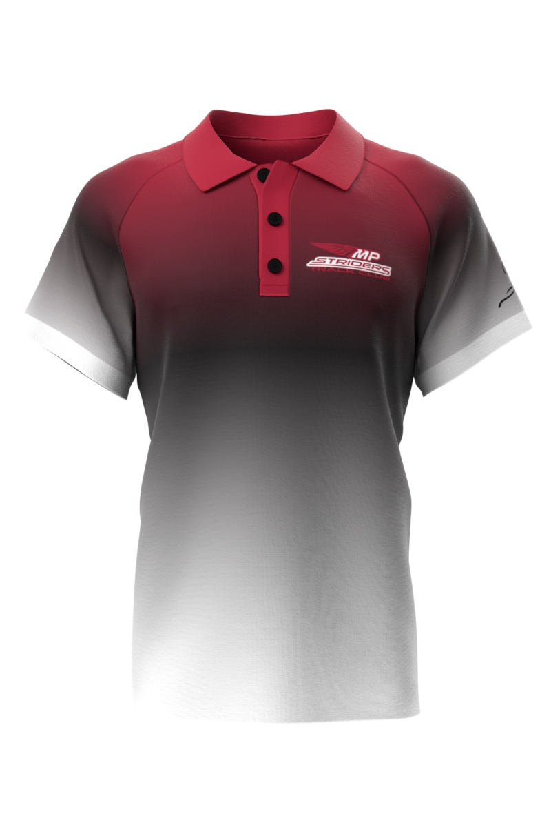 Polo Shirt Red with Black