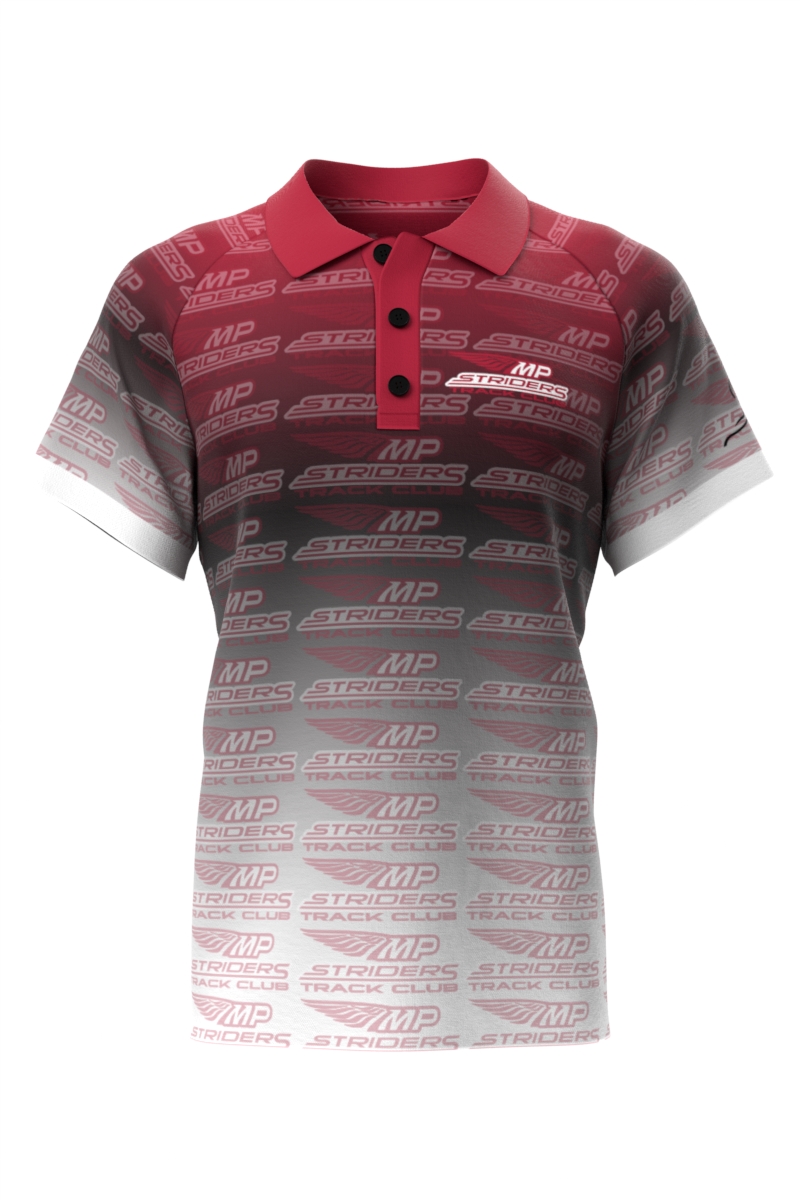 Polo Shirt Red with Black 2