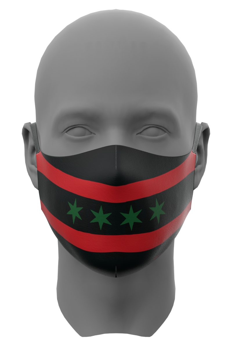 Black Chicago OG Face Mask 1
