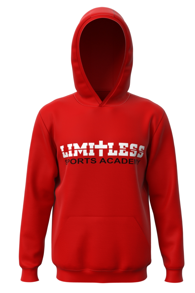 Sublimation Red Long Sleeve Hoodie