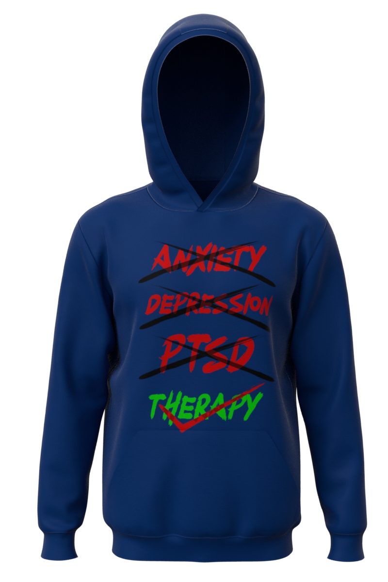 Therapy Blue Long Sleeve Hoodie