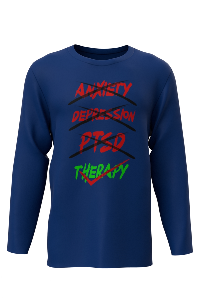 Therapy Blue Long Sleeve Tshirt