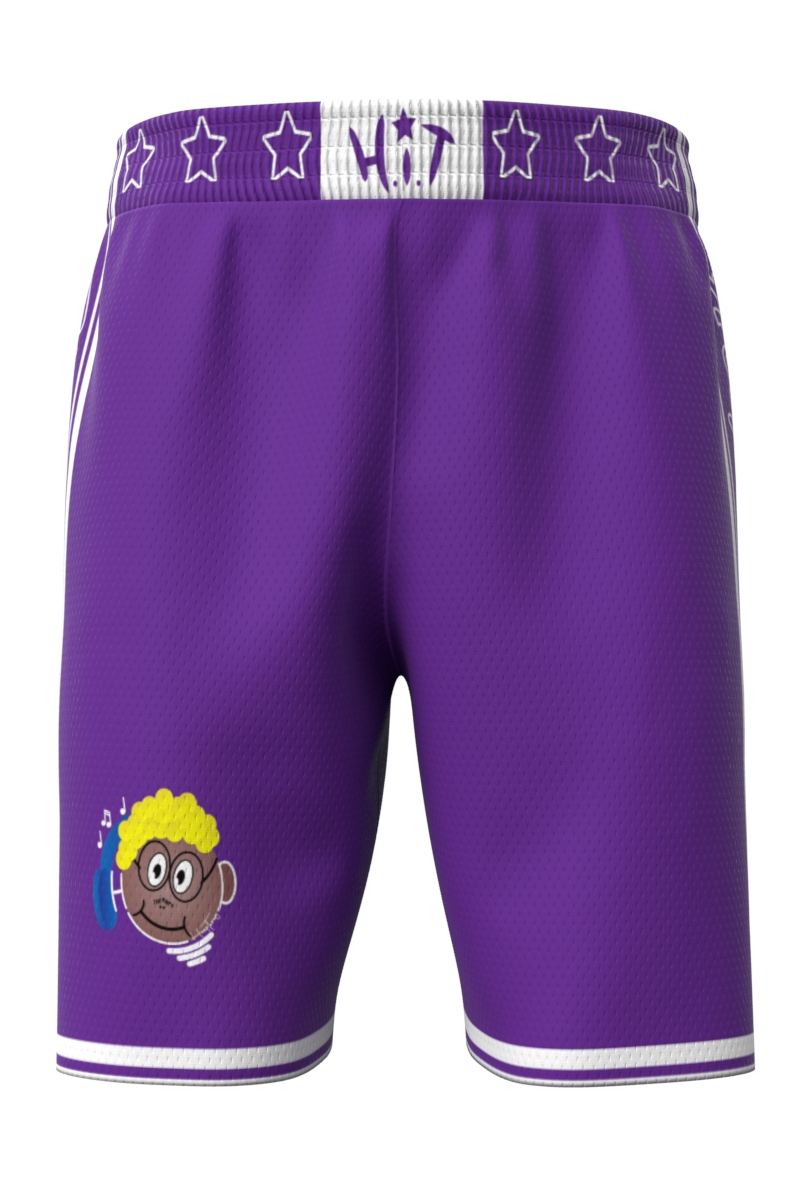 Purple Hoop Therapy Shorts with Pockets