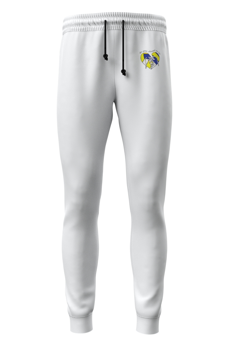 White Hoop Volleyball Joggerpants
