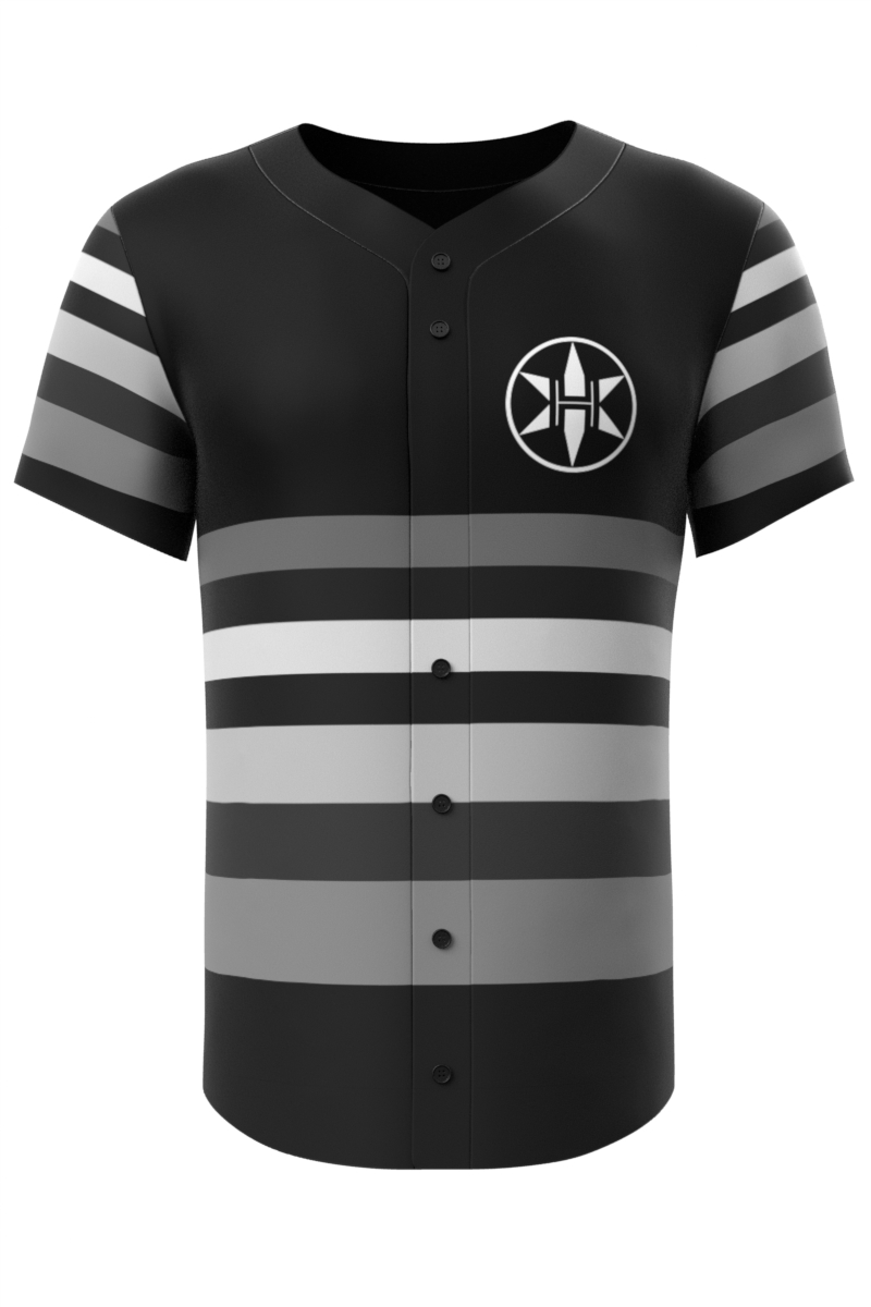 horizontal striped baseball jersey