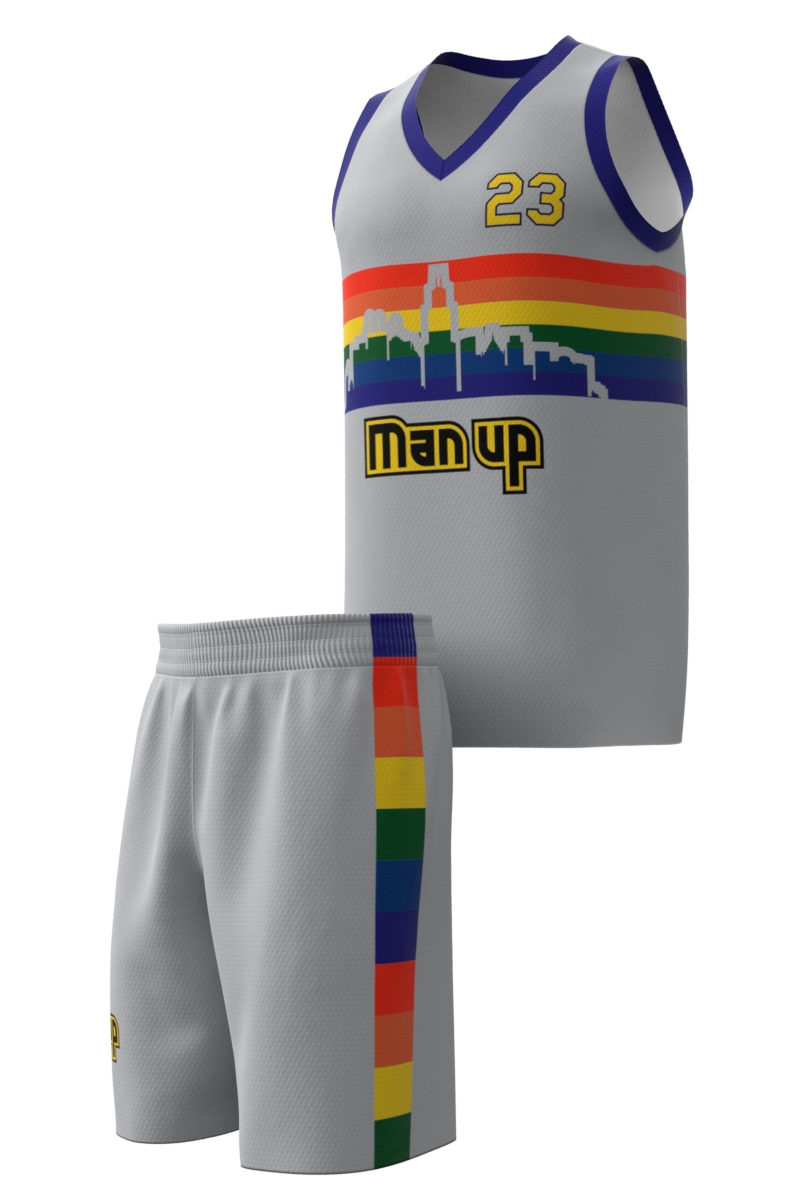 MAN UP nuggets Jersey gray