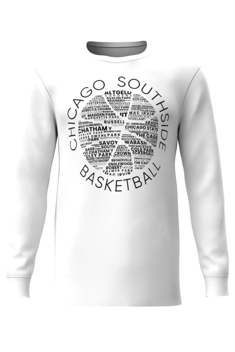 White SouthSide Tshirt Long Sleeve