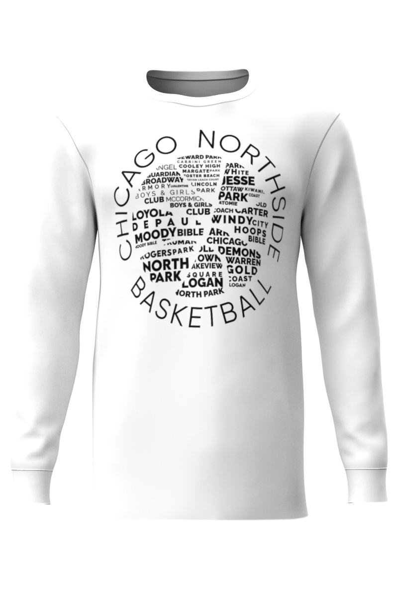 White NorthSide Tshirt Long Sleeve