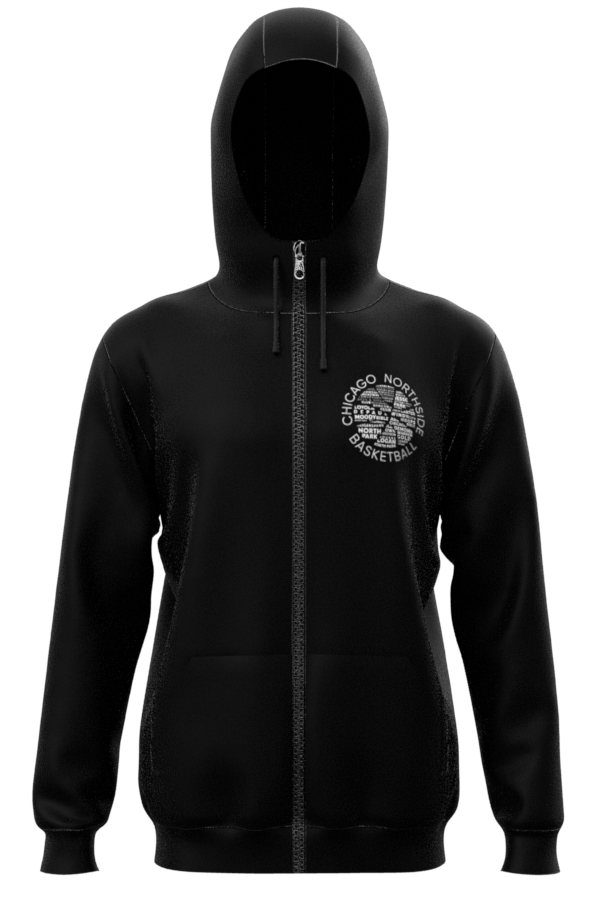 Black NorthSide Hoodie Zip Up