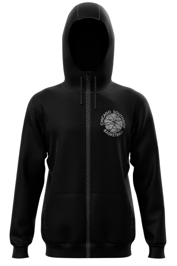 Black SouthSide Hoodie Zip Up