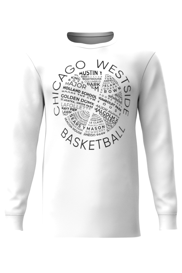 White WestSide Tshirt Long Sleeve