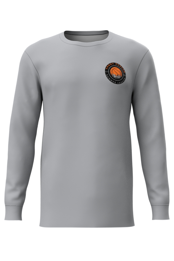 Gray Summer League Tshirt Long Sleeve