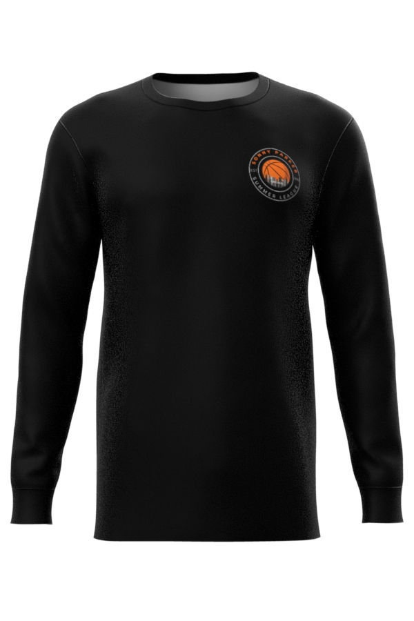 Black Summer League Tshirt Long Sleeve