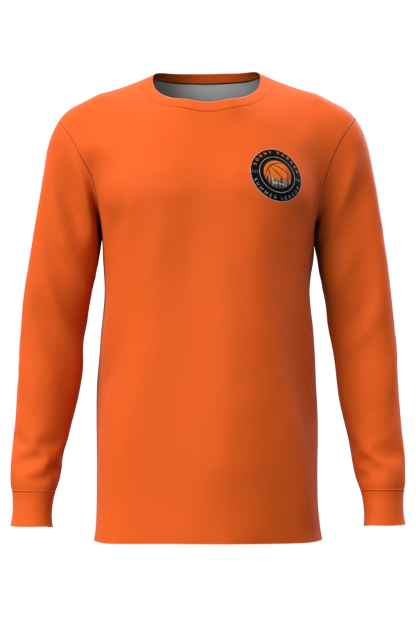 Orange Summer League Tshirt Long Sleeve