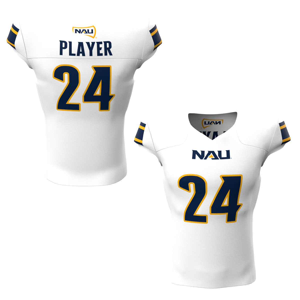 NAU Lumberjacks Pick-A-Player NIL Jersey - Defense (White)