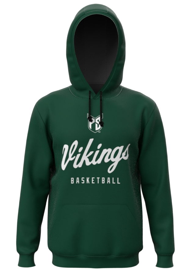 PSU Vikings Pick-A-Player Men's Basketball Pick-A-Player Script Hoodie (Green)