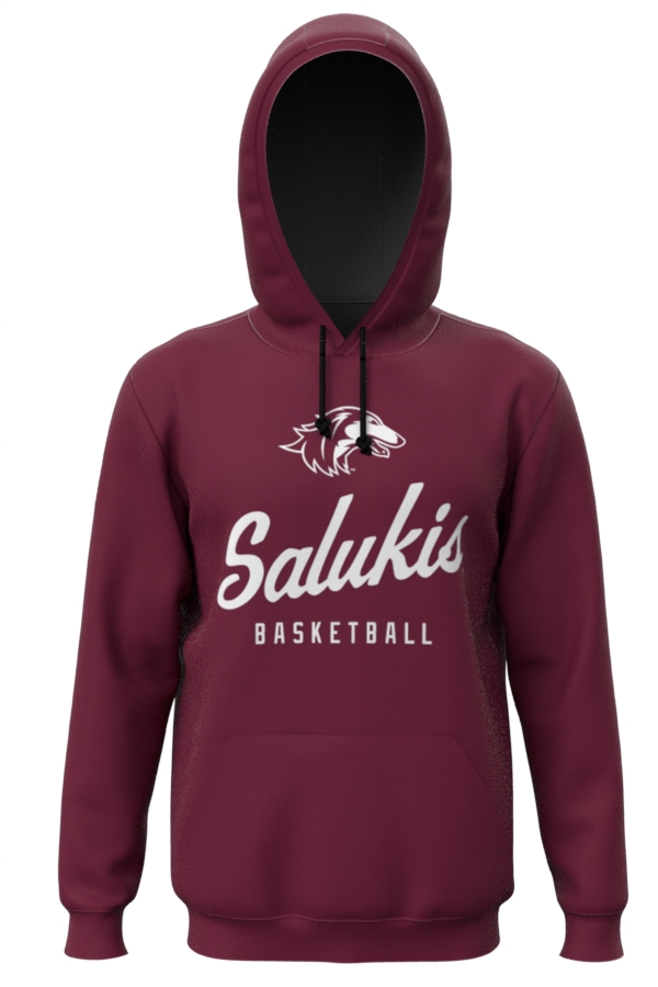 SIU Salukis Pick-A-Player Men's Basketball Script Hoodie (Maroon)