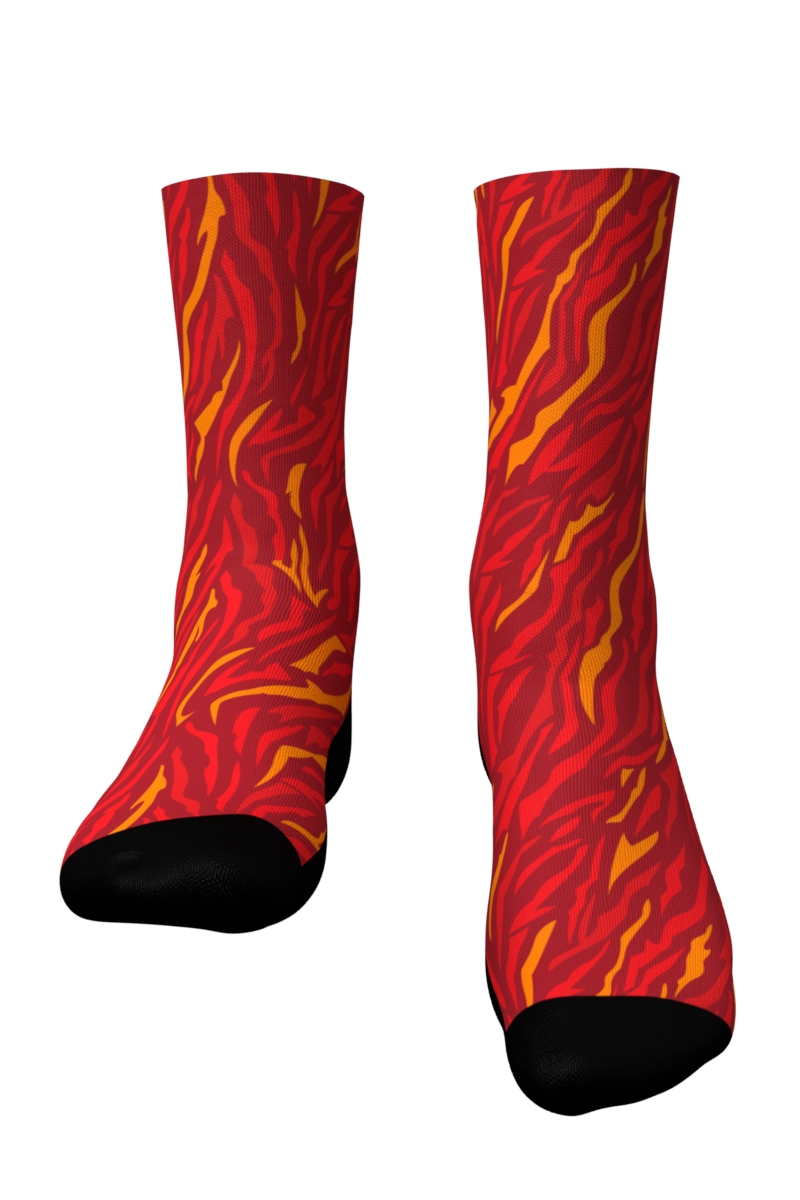 Tribe flame socks